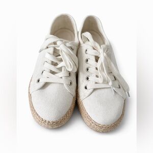 Tommy Bahama White Canvas Espadrille Sneakers – Casual Summer Shoes